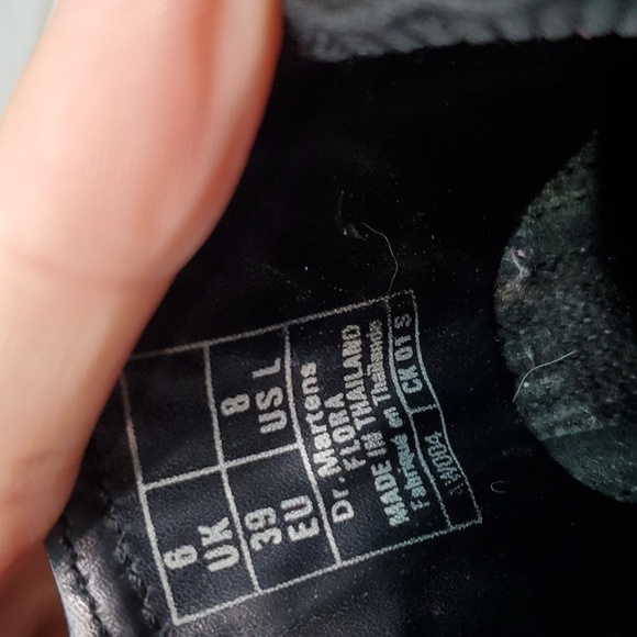 Doc Dr.Martens Womens Flora Moto Ankle Leather boots shoes sz US 8 - Picture 15 of 15